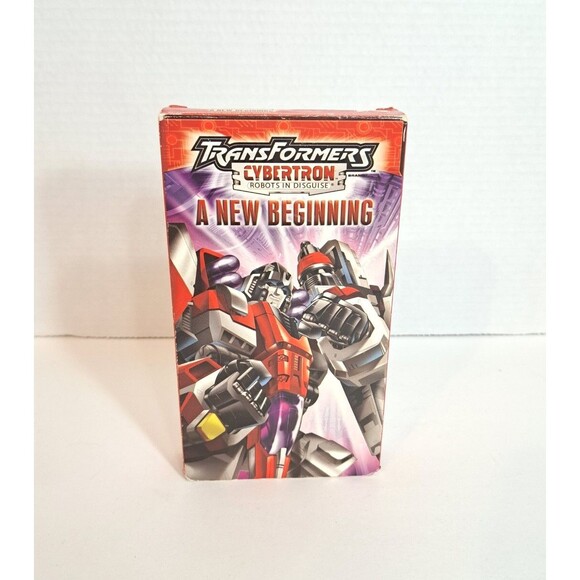 Transformers Cybertron Robots in Disguise A New Beginning VHS 2004 Cassette Tape - Picture 1 of 4